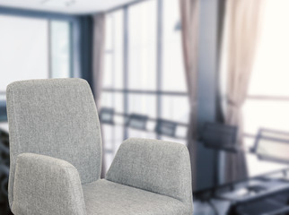 empty chair with empty office background