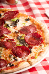 delicious pepperoni pizza