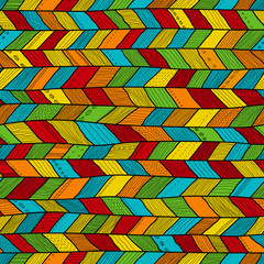 Seamless sennit pattern. Vector multicolored texture