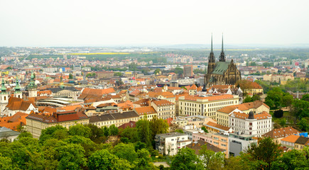 Brno day time old city landscape