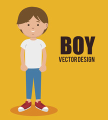 happy boy  design, vector illustration eps10 graphic 