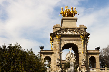 Fototapeta premium Quadriga of Aurora in Ciutadella Parc, Barcelona