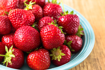 Fresh ripe perfect strawberry. Organic strawberry.