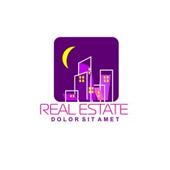 Logo template real estate, apartment, condo, house, rental, business