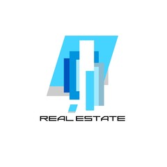 Logo template real estate, apartment, condo, house, rental, business