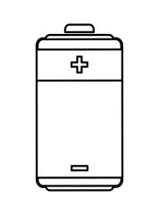 Battery icon. Energy design. vector graphic
