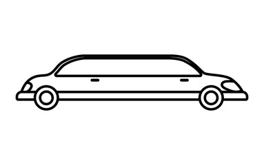 limousine icon. transportation design. vector graphic