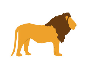 African animal icon. lion design. vector graphic
