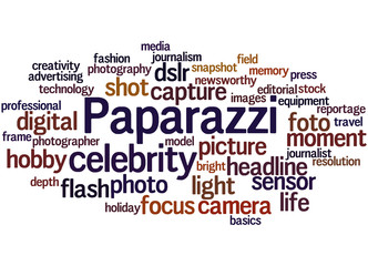 Paparazzi, word cloud concept 2
