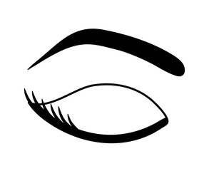 View design. Female eye icon. vector graphic