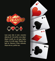 Casino design. Game icon. Colorfull illustration