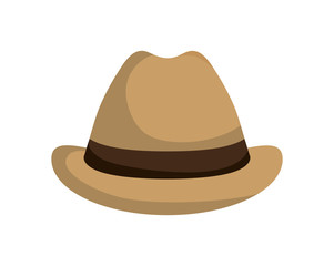 hat icon. male clothes design. vector graphic