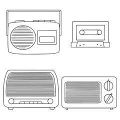 vector set of radio