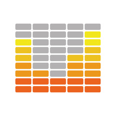 equalizer design. music and sound icon. vector graphic