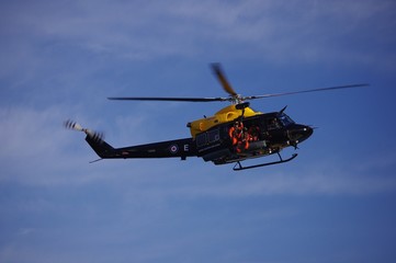 Fototapeta na wymiar Trainee helicopter from defence school