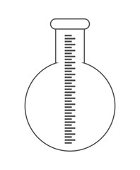 Laboratory Flask design. Science icon. vector graphic