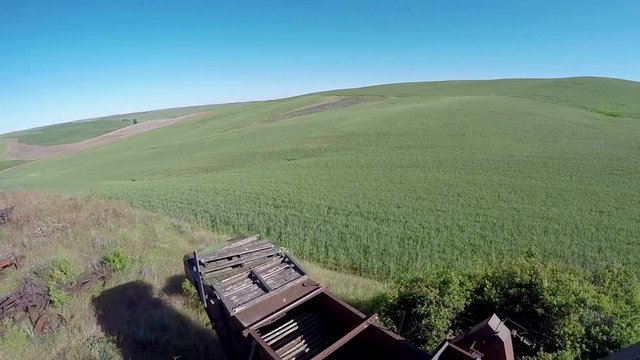 Washington State farm fields in the spring