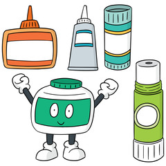 vector set of glue