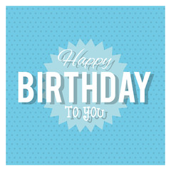 Fototapeta na wymiar Happy Birthday design. text icon. Colorfull graphic