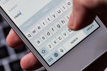 messaging on smartphone