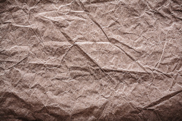 Vintage messy crumpled paper horizontal version