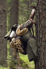 Marching military backpack