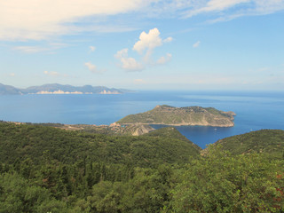Fototapeta na wymiar View of Assos peninsula, Cephalonia or Kefalonia, Greece
