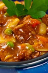 Beef Stew with Potatoes and Carrots. Selective focus.