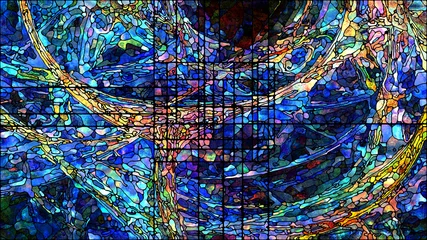 Foto auf Acrylglas Toward Digital Stained Glass © agsandrew