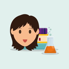 Education design. University icon. Colorfull and isolated illust