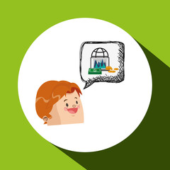 Business design. Financial item icon. Flat illustration