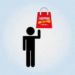 people shopping design 