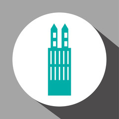 GPS design. Building icon. Isolated illustration