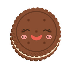 Sweet design. Dessert icon. Colorfull illustration, vector graph