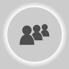 Add new user account flat icon for apps