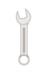 Hand Tool isolated on white, flat style.
