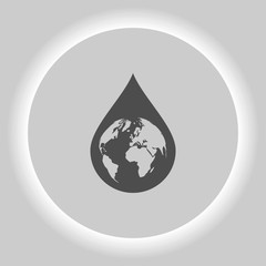 Earth in water-drop