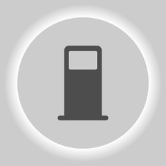 Petrol refueling station vector icon