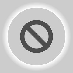 Forbidden sign isolated
