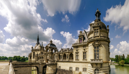 Obraz premium Chantilly castle view, Il-de-France, Paris region