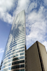 Fototapeta premium La Defense europe business center in Paris, France.