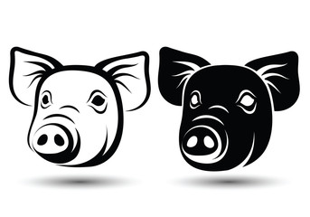 Face Pig vector