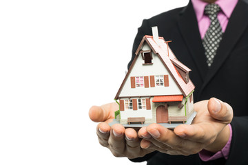 Agent show real estate for investment