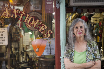 Antique store owner