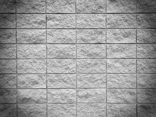 brick wall pattern texture for background, black and white style