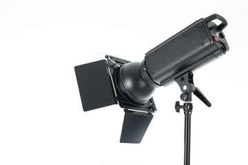 Studio light isolated with white background.
