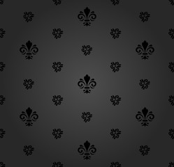 Seamless Vector Pattern With Royal Lily