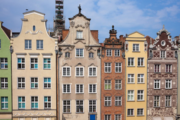 Fototapeta premium Historic Tenement Houses in Gdansk