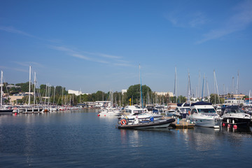 Fototapeta na wymiar Marina in Gdynia