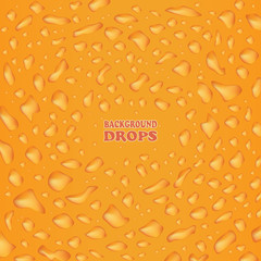 Vector orannge background of drops